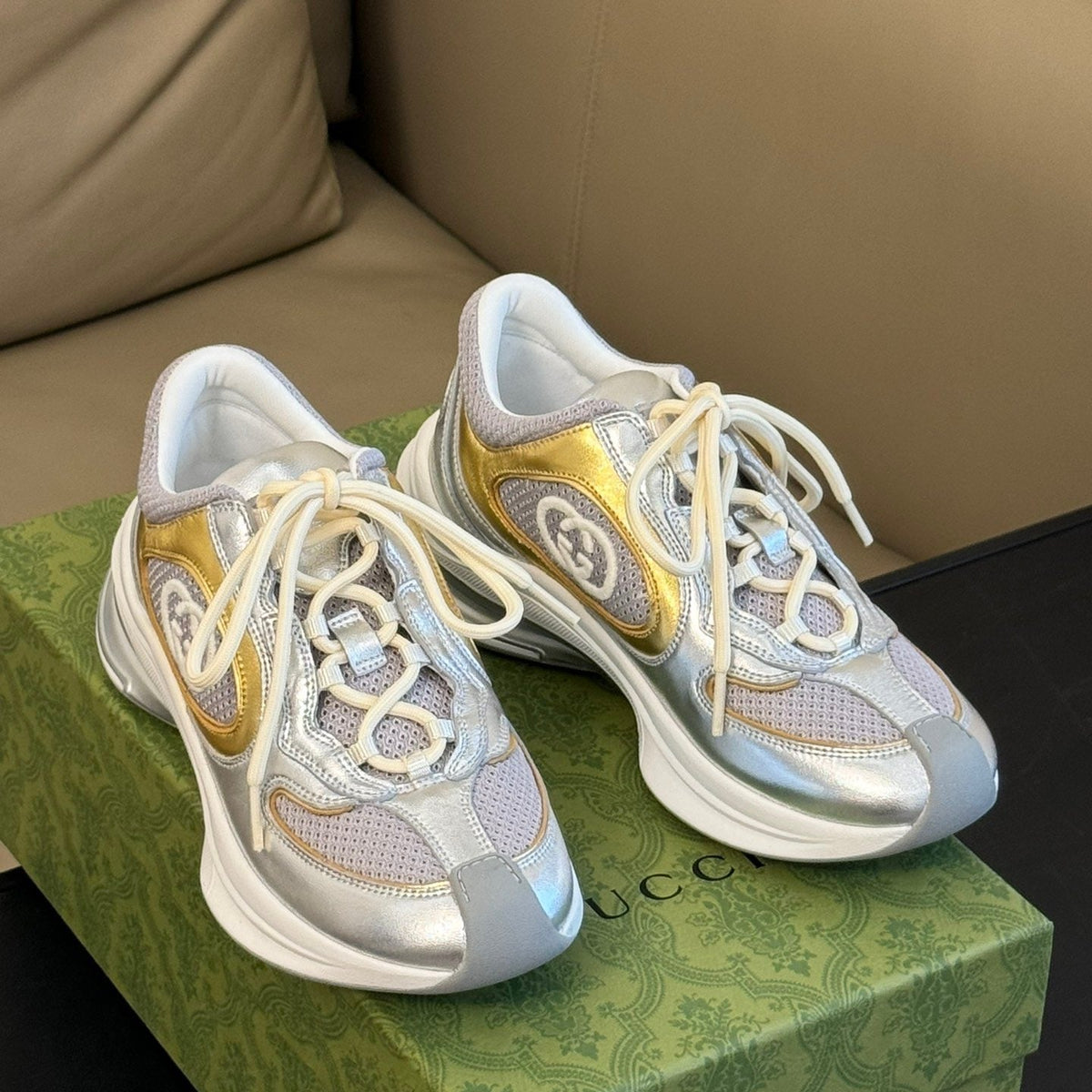 Gucci Shoes- Gucci Run Trainers Premium Designer Casual Shoes