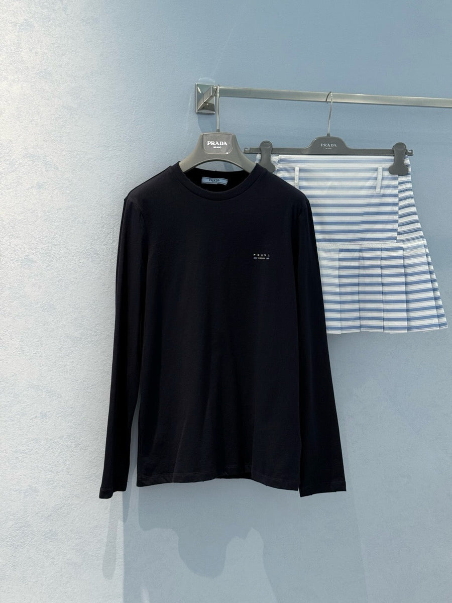 T-Shirts- Pd Long Tee Casual Everyday Designer Tee