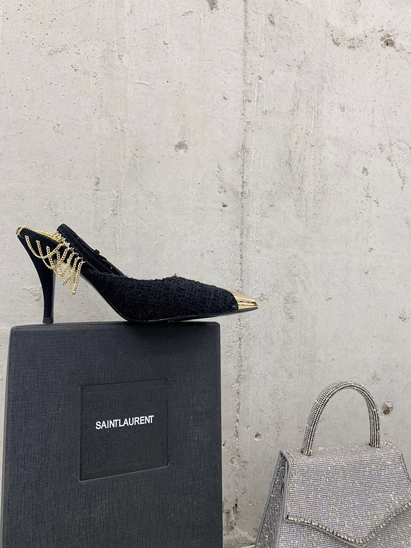 Full silhouette view of Saint Laurent luxury piece style No.021