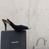 Full silhouette view of Saint Laurent luxury piece style No.021