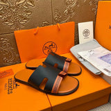 Hermès Black Classic Ballet Flats - Angled View