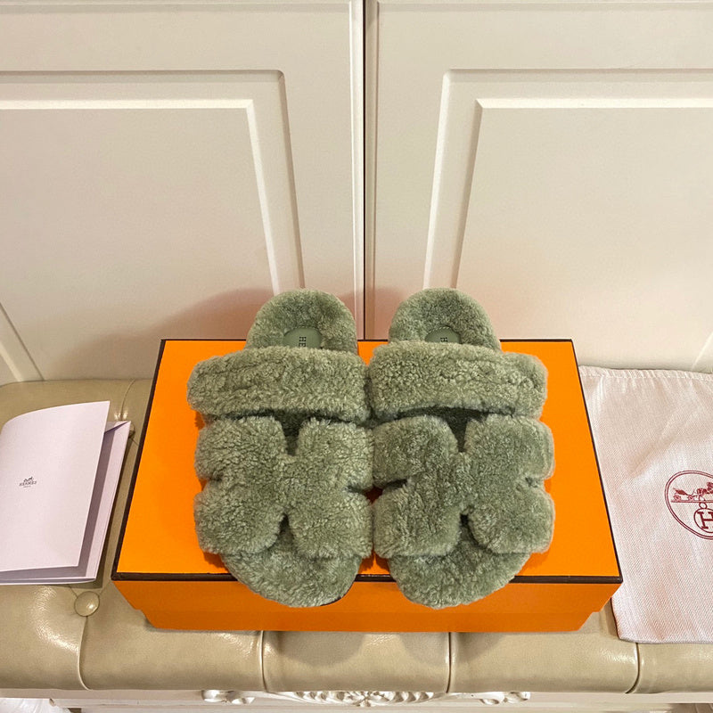 Hermes sandals Style 233 - front view, refined designer finish