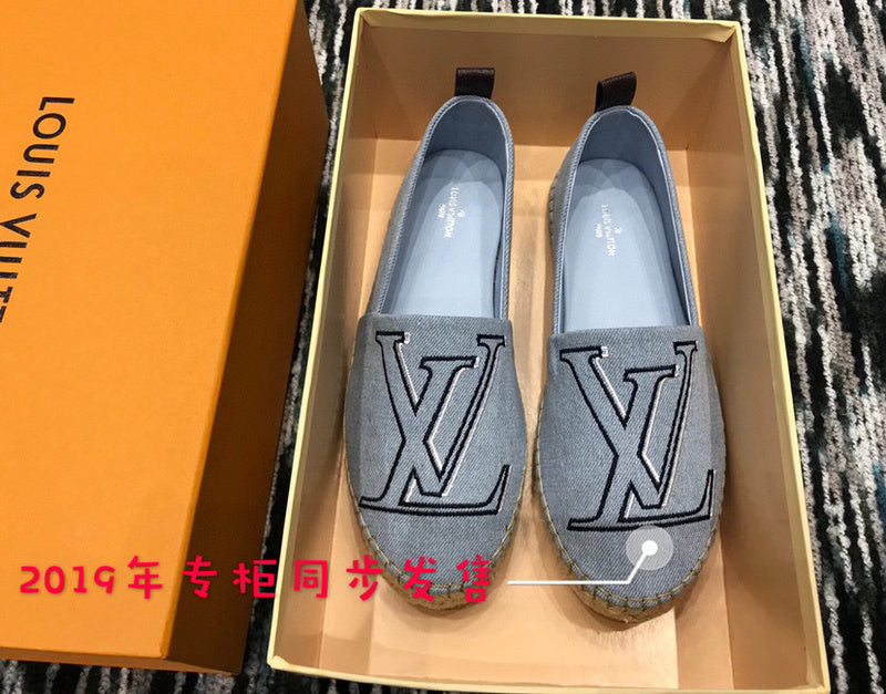 Close-up of Louis Vuitton shoes craftsmanship
