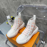 Louis Vuitton Camel Combat Boots - Back View