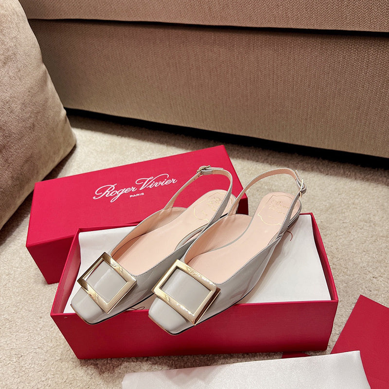 Roger Vivier luxury shoes detail shot