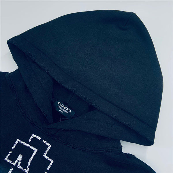Close-up of Balenciaga designer clothing craftsmanship