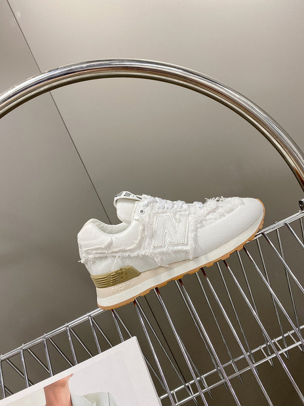 Close-up of Miu Miu shoes craftsmanship