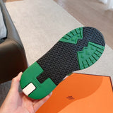 Hermès Black Pointed-Toe Flats - Close-Up Texture View