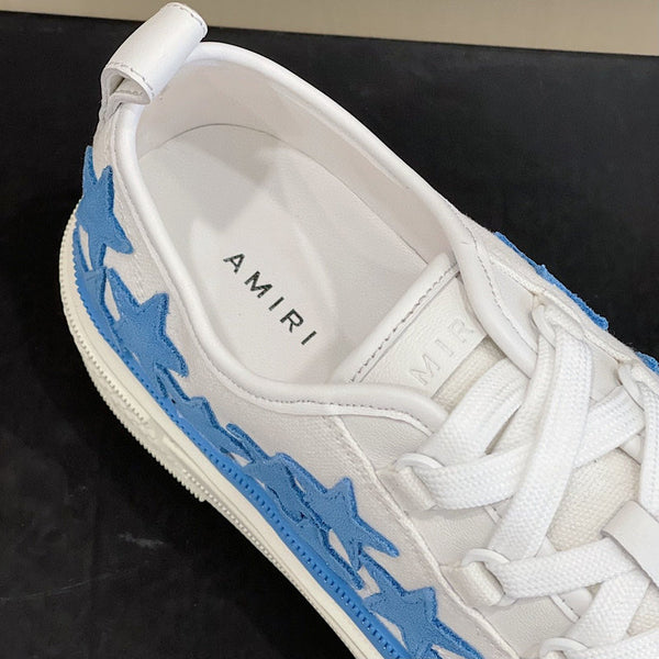 Close-up of Amiri sneakers craftsmanship