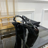 Close-up of Saint Laurent shoes craftsmanship
