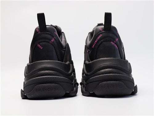 Balenciaga Black Chunky Platform Sneakers - Toe Detail View