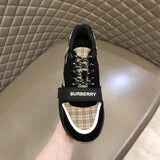 Burberry Chocolate Brown Block Heel Pumps - Detail Shot of Craftsmanship