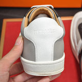 Hermès Chocolate Brown Chunky Platform Sneakers - Side Profile View