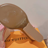 Louis Vuitton Burgundy Platform Heels - Lifestyle Styling Shot