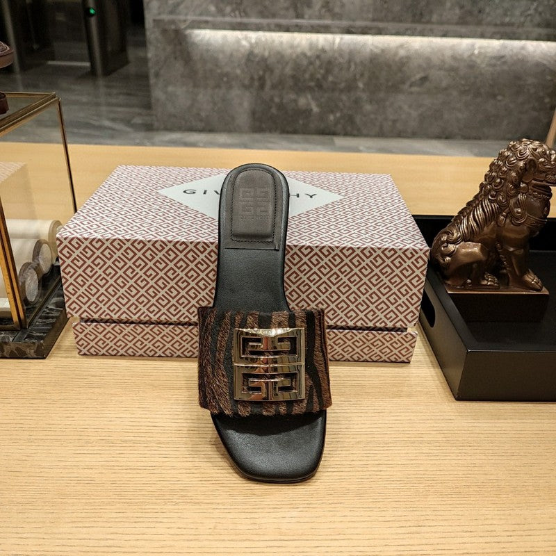Givenchy Burgundy Loafer Flats - Heel Detail View