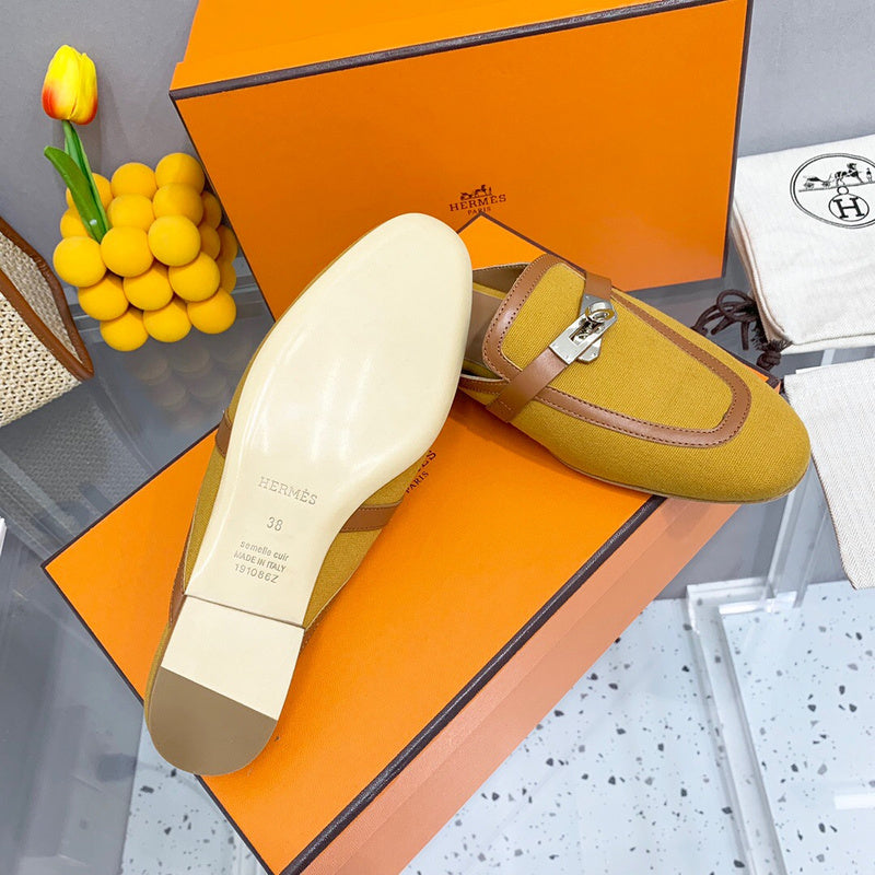 Hermès White High-Top Sneakers - Back View