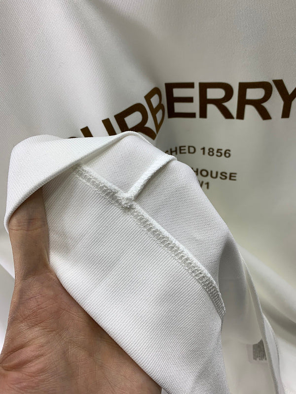Close-up of Burberry designer clothing craftsmanship