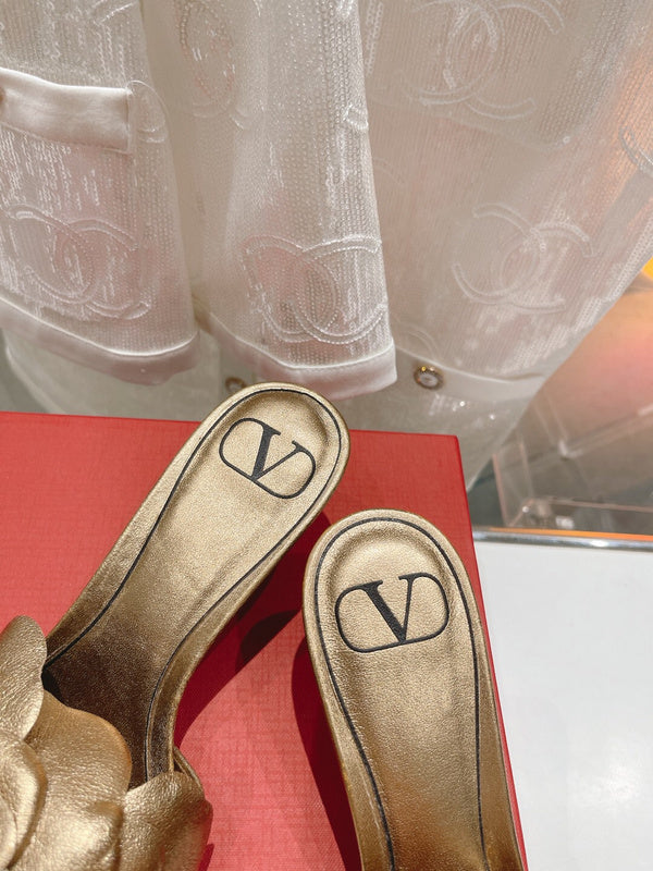 Valentino Garavani luxury shoes detail shot