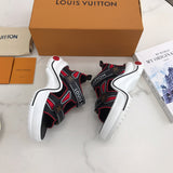 Close-up of Louis Vuitton shoes craftsmanship