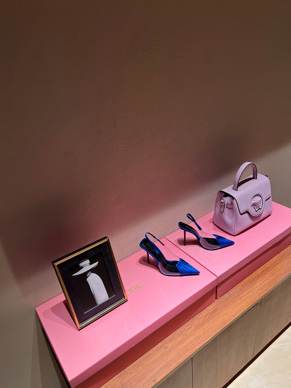 Saint Laurent luxury shoes detail shot