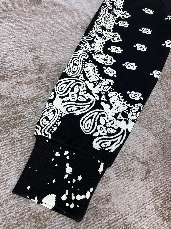 Close-up of Amiri hoodie craftsmanship