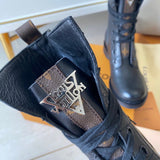 Close-up of Louis Vuitton shoes craftsmanship