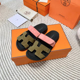 Hermes sandals Style 204 - close-up of timeless elegant design