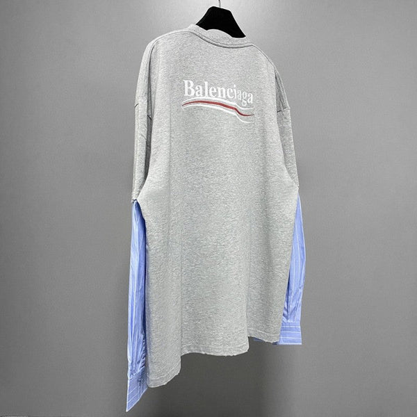 Close-up of Balenciaga designer clothing craftsmanship