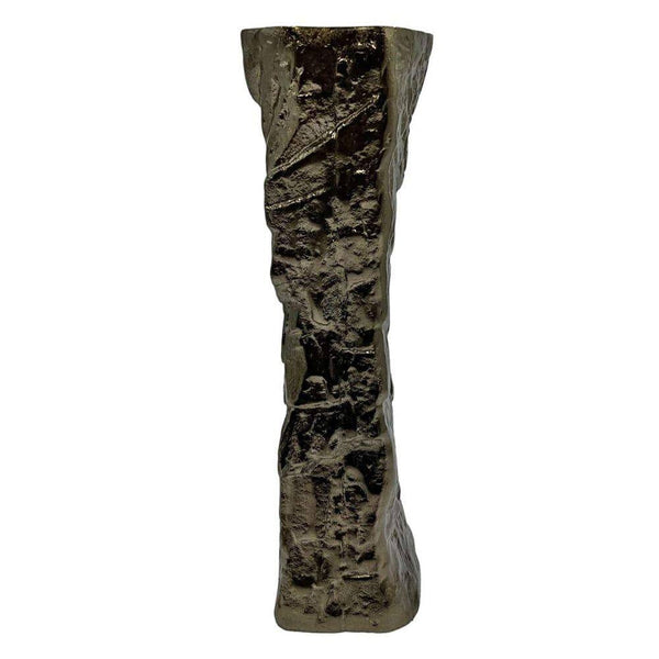 Bronze 16 In. Tall Decorative Handmade Aluminum Metal Candle Holder