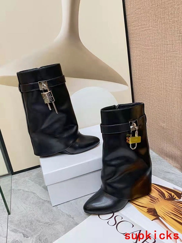 Givenchy Black Combat Boots - Detail Shot of Craftsmanship