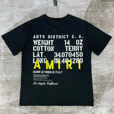 Amiri luxury t-shirt detail shot