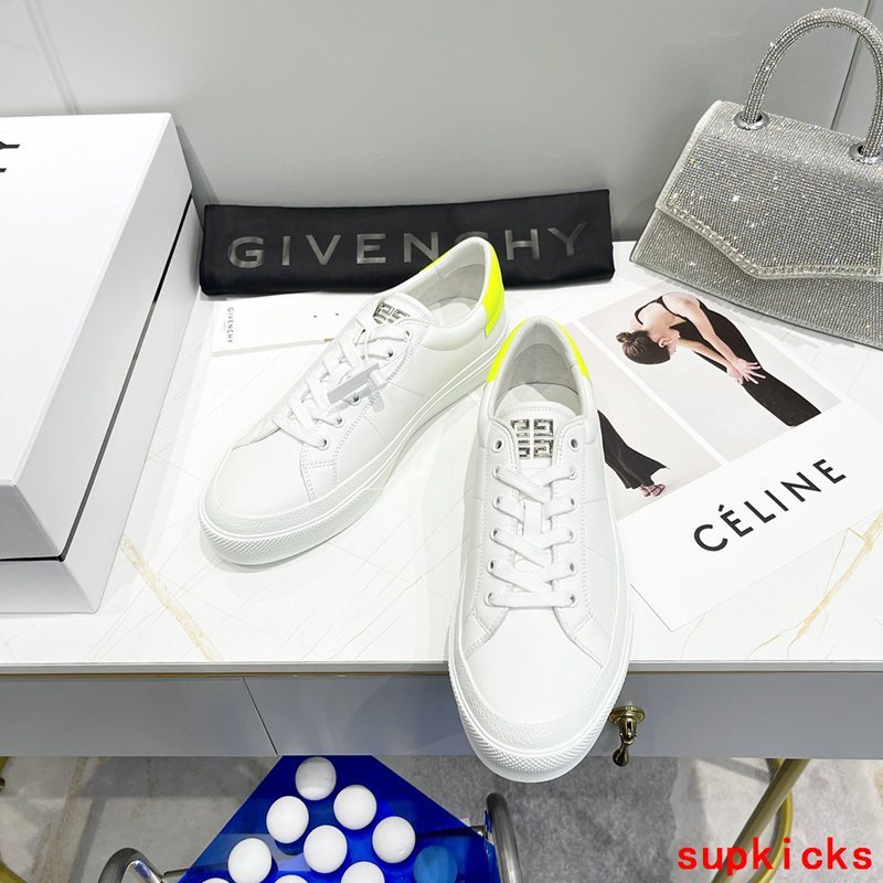 Givenchy Grey Chunky Platform Sneakers - Angled View