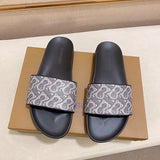 Burberry Beige Slip-On Sneakers - Back View