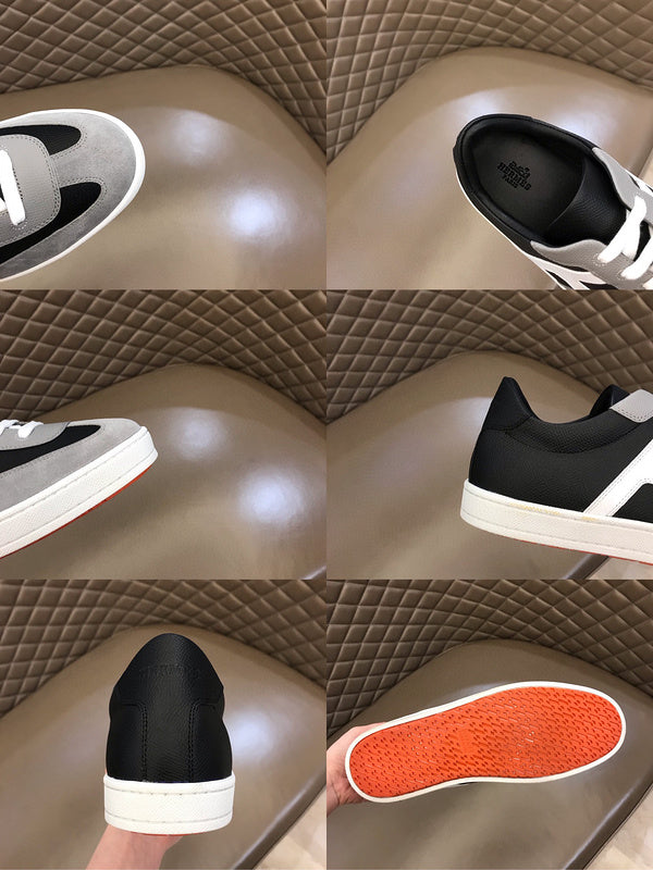 Hermes shoes Style 115 - close-up of statement logo accent