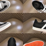 Hermès Camel Low-Top Sneakers - Angled View