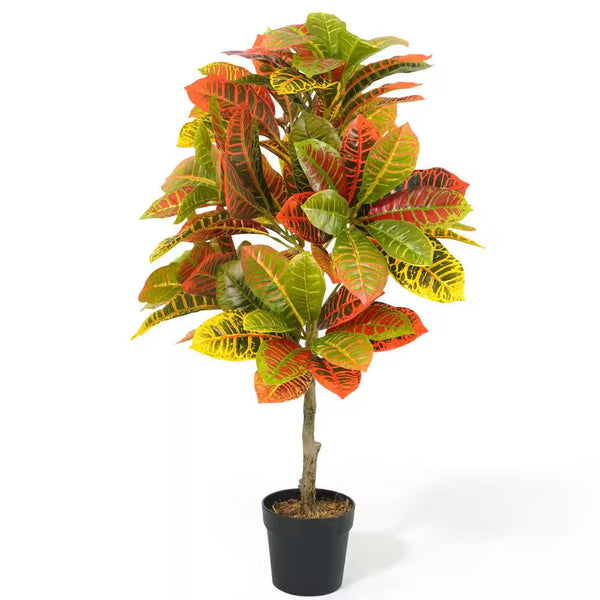 36 In. Artificial Topiary Croton Tree