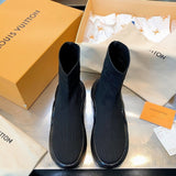 Close-up of Louis Vuitton shoes craftsmanship