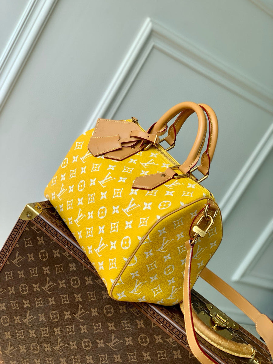 Louis Vuitton Bags- Louis Vuitton Lou Speedy P9 25 Bag Elegant Everyday Designer Handbag
