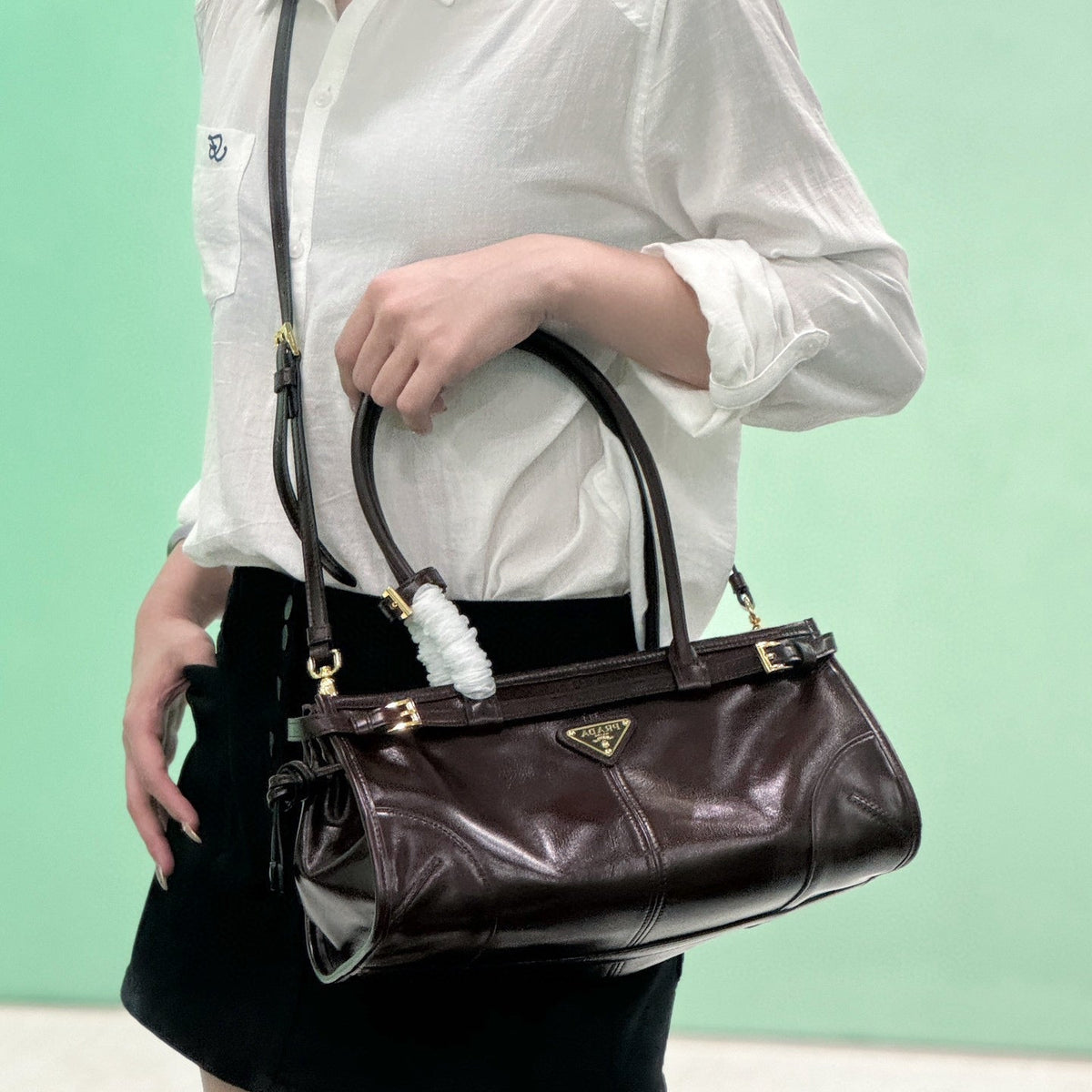 Bags- Pd Medium Leather Handbag Premium Designer Shoulder Bag