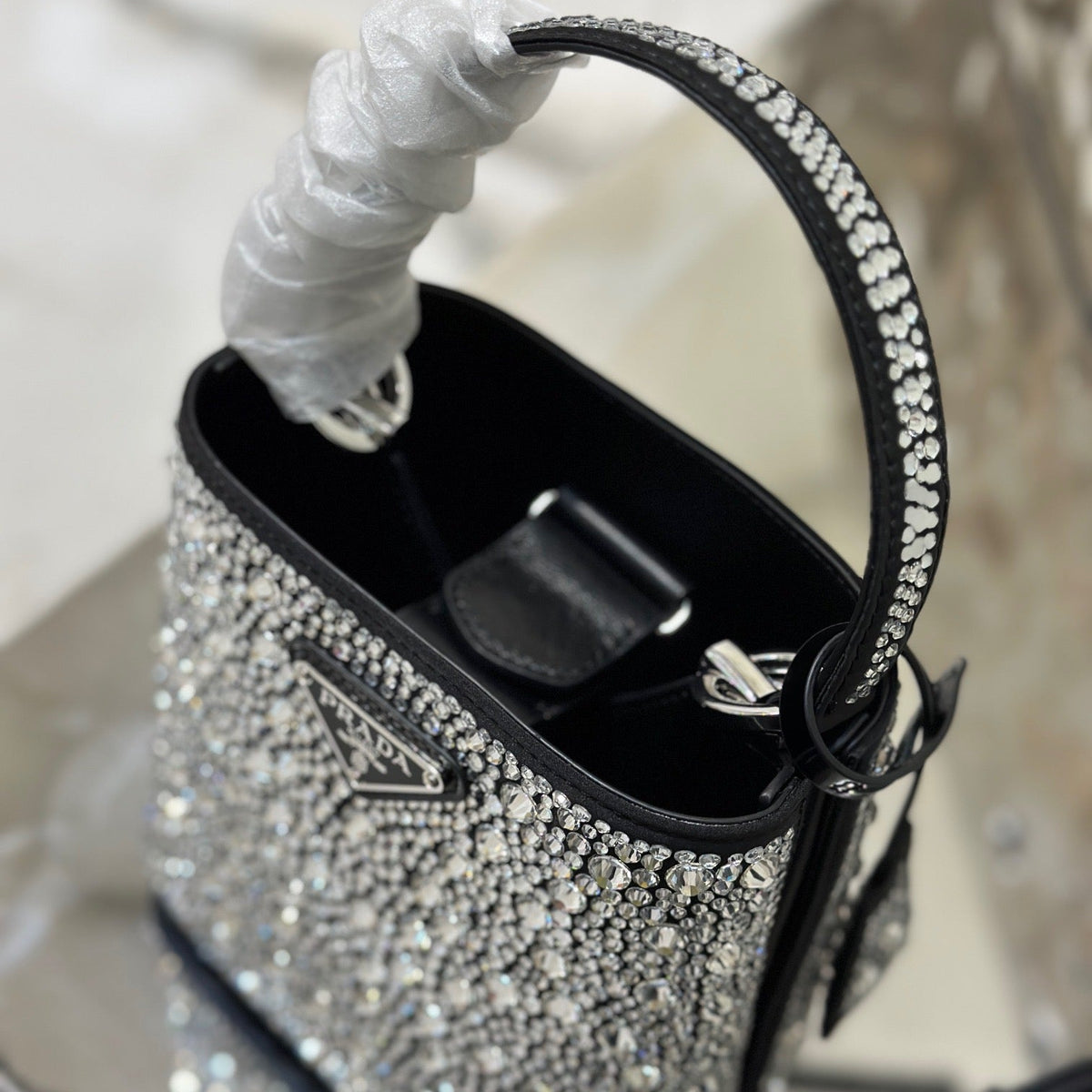 Bags- Pd Panier Satin Bag Luxury Designer Leather Handbag