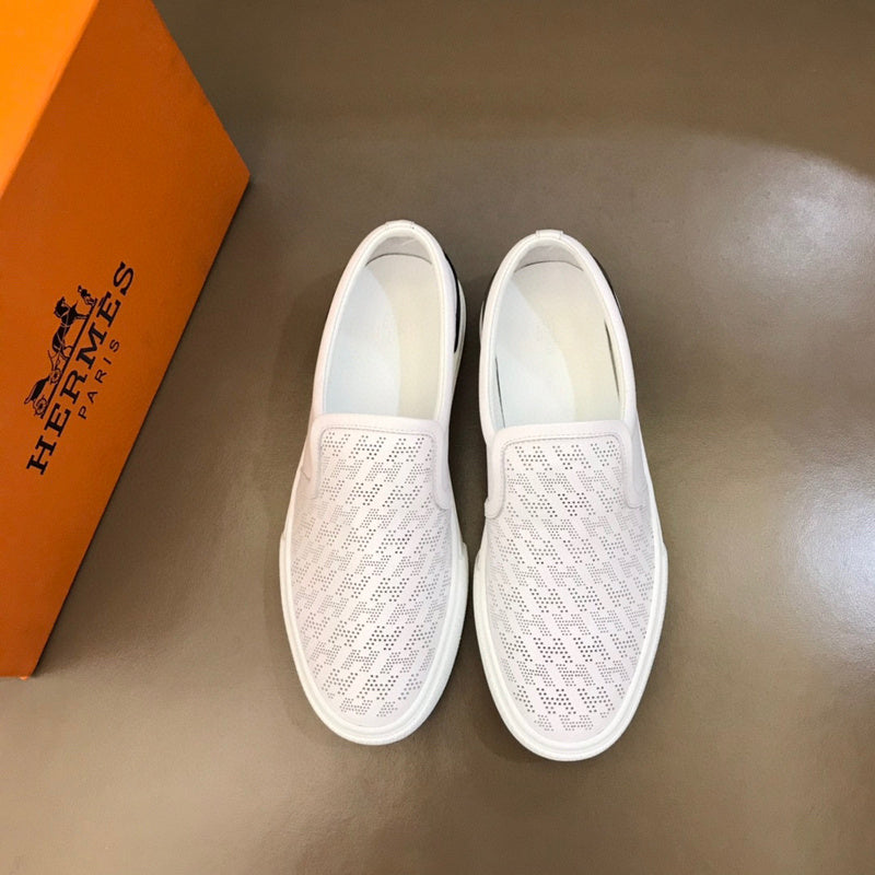 Hermes shoes Style 091 - logo and branding close-up