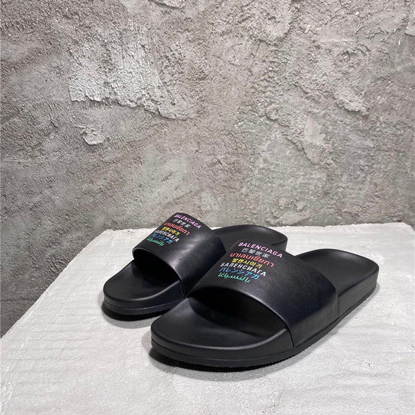 Balenciaga sandals Style 145 - close-up of premium leather craftsmanship