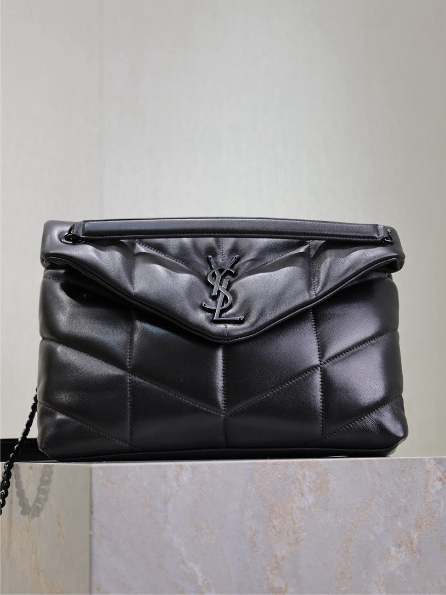 Saint Laurent Bags- Saint Laurent Loulou Medium Puffer Bag Elegant Everyday Designer Handbag