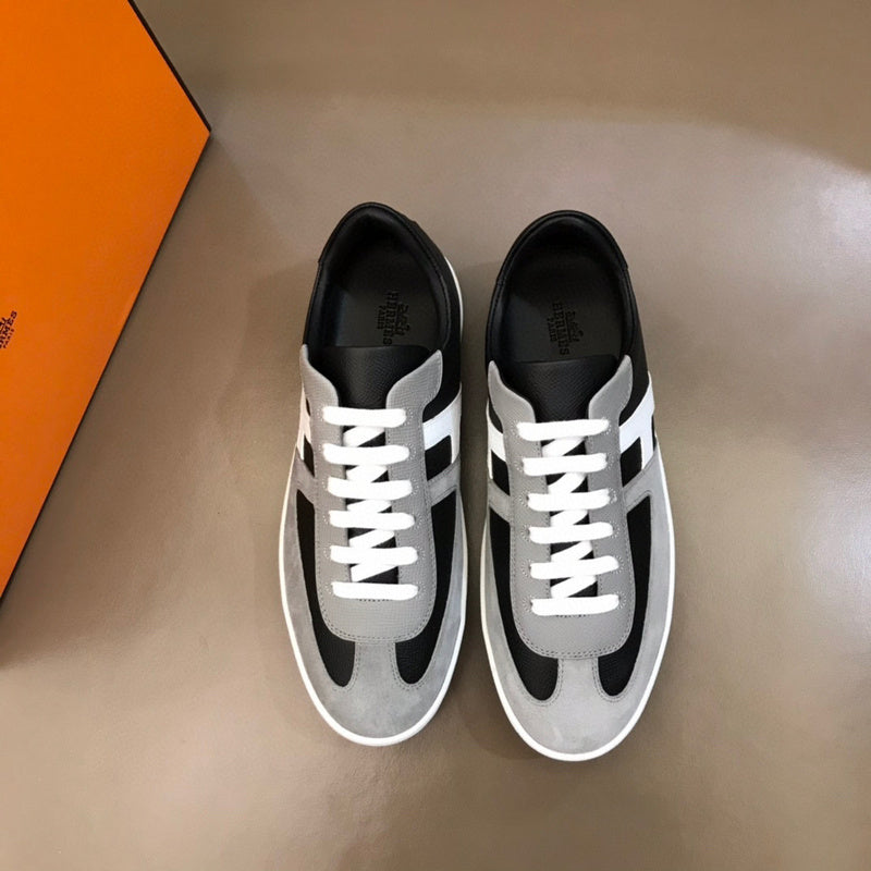 Hermès Camel Low-Top Sneakers - Front View