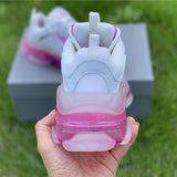 Balenciaga White Chunky Platform Sneakers - Lifestyle Styling Shot