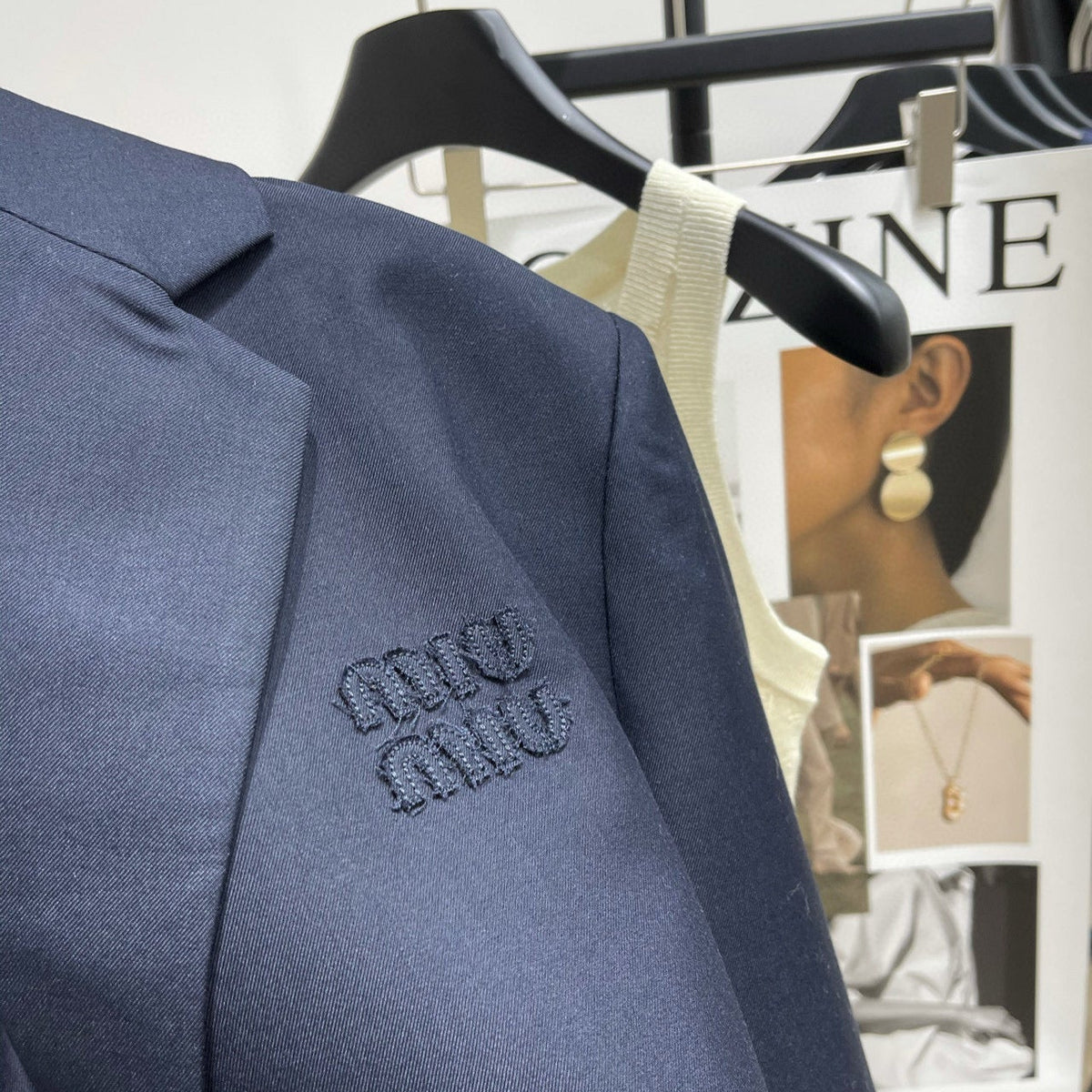 Jackets- Miu M Blazer Premium Casual Designer Jacket