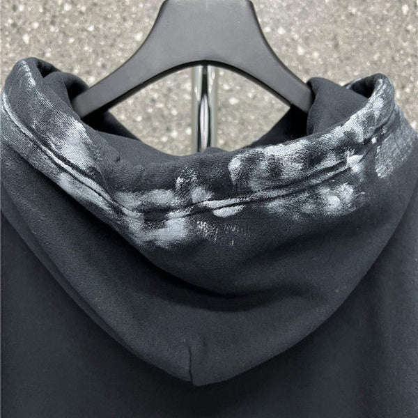 Close-up of Balenciaga designer clothing craftsmanship