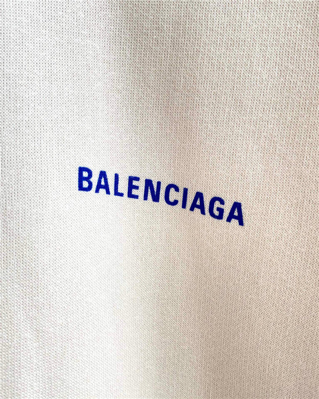 Close-up of Balenciaga designer clothing craftsmanship