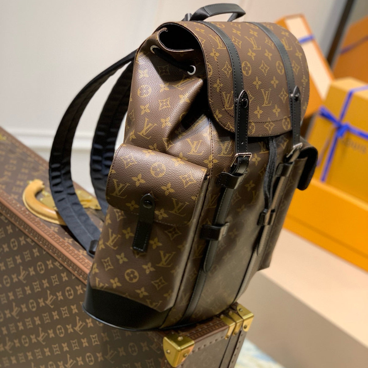 Louis Vuitton Bags- Louis Vuitton Lou Christopher Pm Backpack Elegant Everyday Designer Handbag