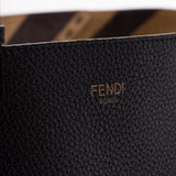 Close-up of Fendi totes hardware and fine stitching